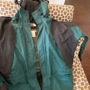 The north face Gore Tex shell.  Fully waterproof